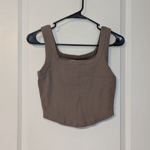 Madewell Ribbed Tan Tank Top